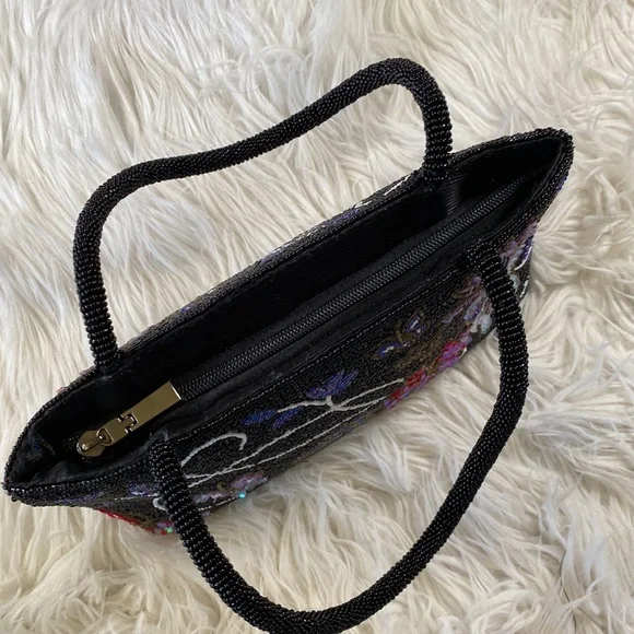 [ Vintage ] Floral Beaded Purse - Picture 6 of 15